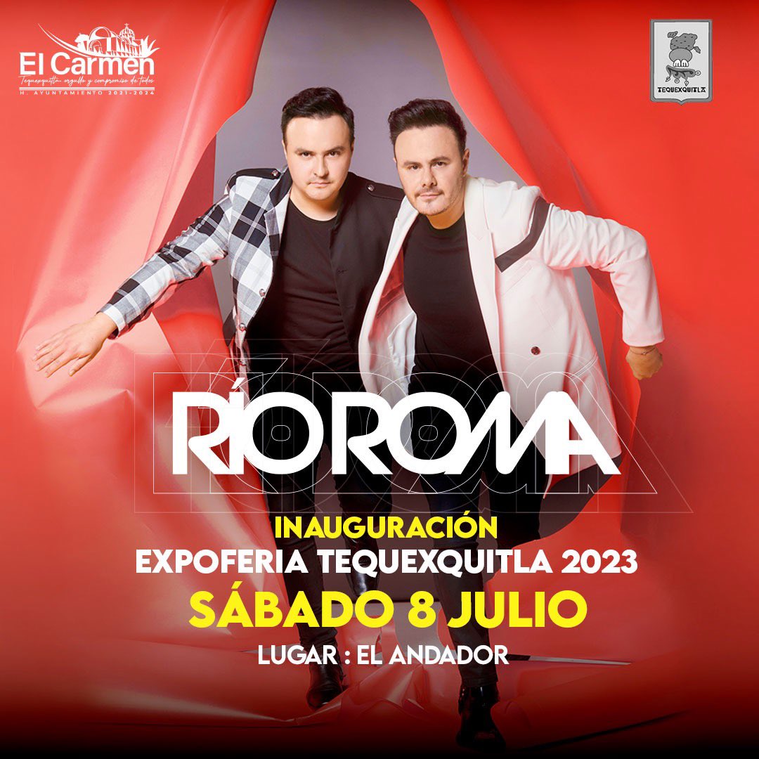 RioRomamx's tweet photo. Este 8 de Julio tenemos una cita en la Expoferia Tequexquitla! 🙌🏻😎😎😎 https://t.co/3BPoLVtblk