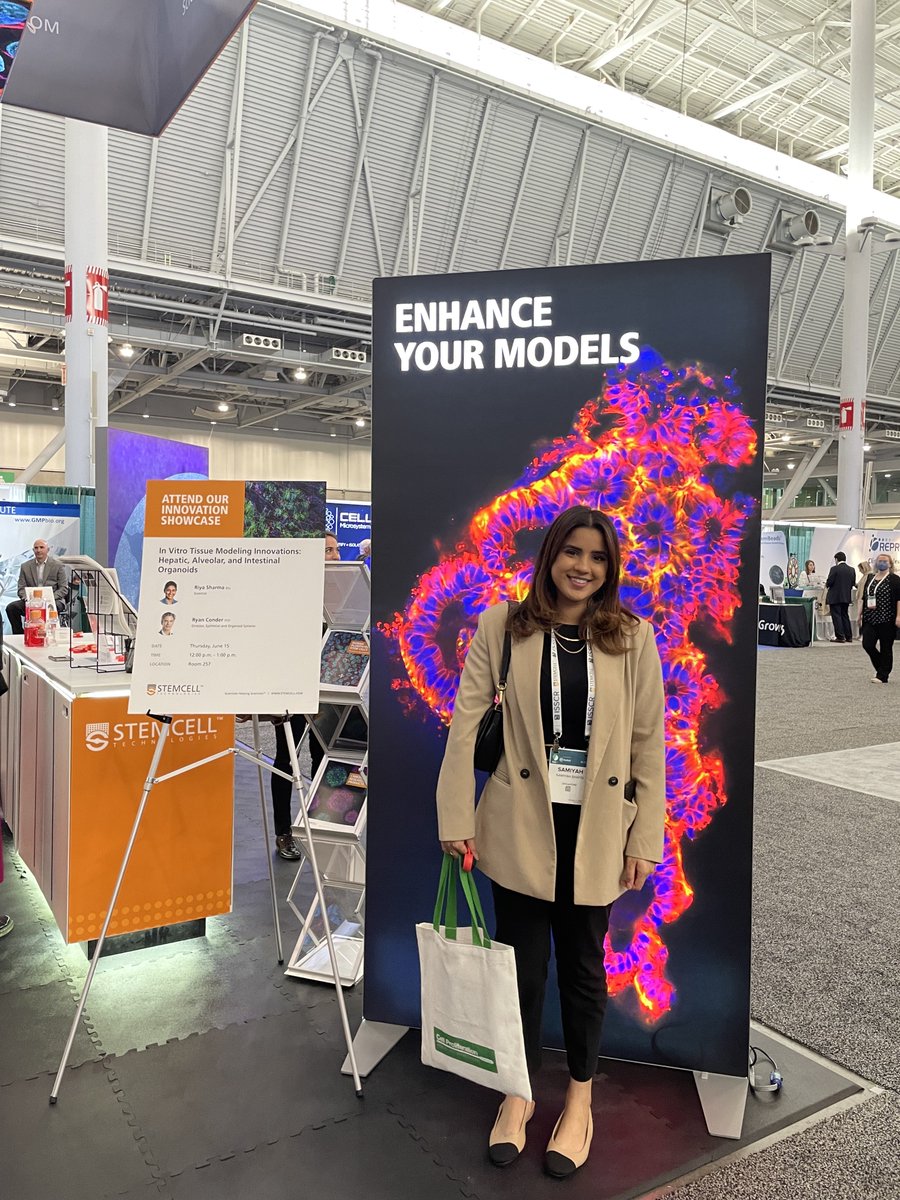 STEMCELLTech's tweet photo. Congratulations to our #ISSCR2023 Registration Award Winners, Pooja Sakthivel (@sciencepooj) and Samiyah Shafiq (@JLLab1)! 🏆 It was so nice to connect with you both at the booth. https://t.co/m6MBXCaKQY