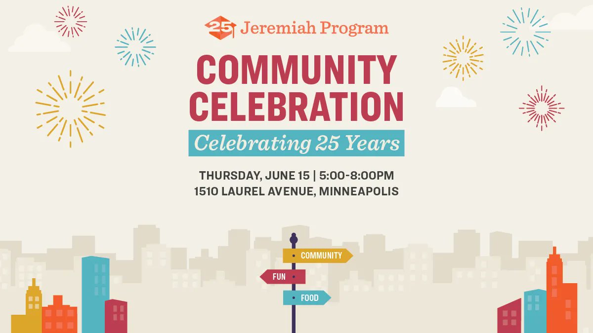 Jeremiah_MSP's tweet photo. 🚨 Tomorrow is our #Community Celebration! 

Stop by for food, entertainment, activities for kids, and more, as we celebrate 25 years of @JeremiahProgram.

It's not too late - register now⬇
🔗https://t.co/W5WuUdRoPa https://t.co/eD2lKspwxL
