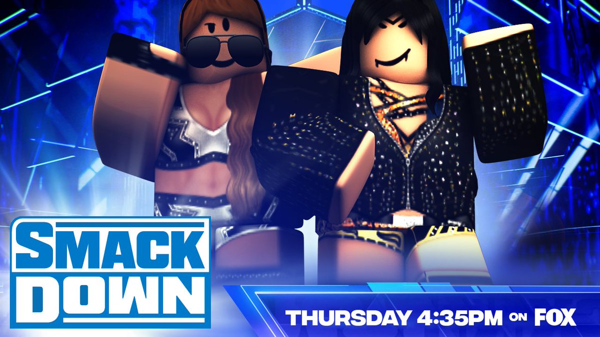 _WWERoblox's tweet photo. -THURSDAY-

@EliHayesRBLX defends his championship against @Crimefamily21 
-
#Saomi goes one on one against #gabstratton
-
@faggotconqueror goes against @12chopz
-
@yeahklem takes on #RaderBanks 

#WWE https://t.co/fH2JnNPCZ0
