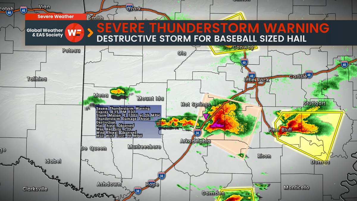 Global Weather & EAS Society on Twitter "Severe Thunderstorm Warning has been issued for