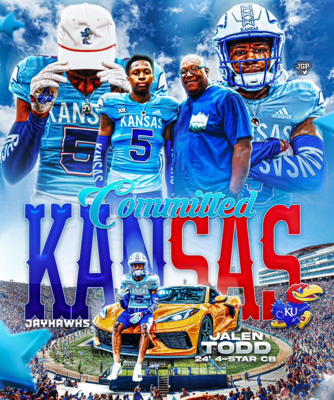 JalenTodd1's tweet image. Lawrence Let’s Do It #RockChalk 🔵🔴 1000% Committed