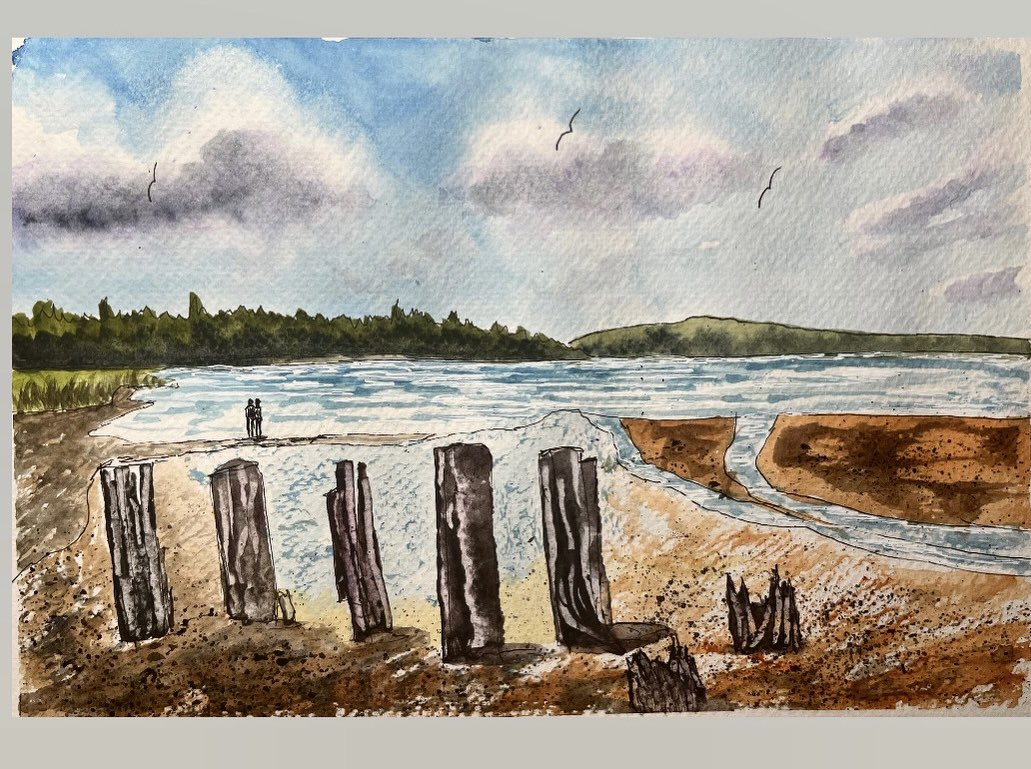 Amanda wicks on Twitter "My watercolor painting of Eastern passage 