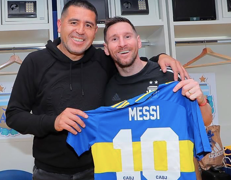 #Riquelme "MESSI  VA A ESTAR en #LaBombonera. Para mí es un sueño".