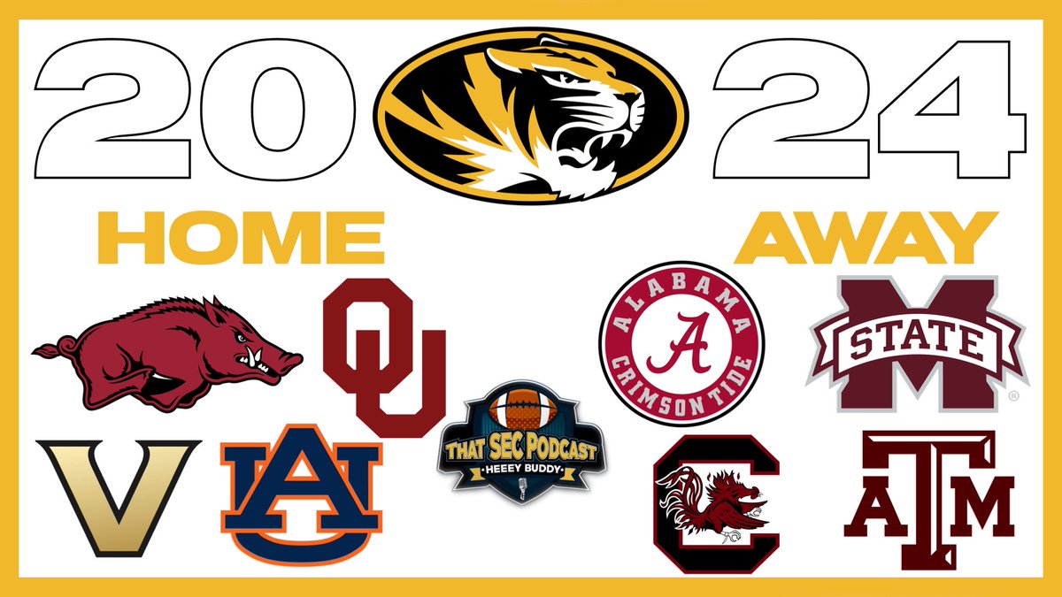 SEC Mike on Twitter "Missouri’s 2024 SEC schedule"