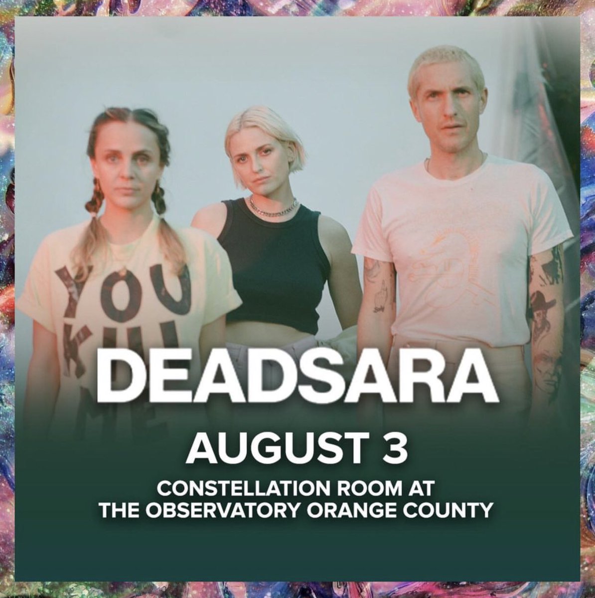 deadsara's tweet photo. Here we come Cali!👀 #deadsara #santaana #summer #LA #orangecounty 🔗 to tix:  

https://t.co/1Yn0GFl8as https://t.co/DVhmF5JvpP