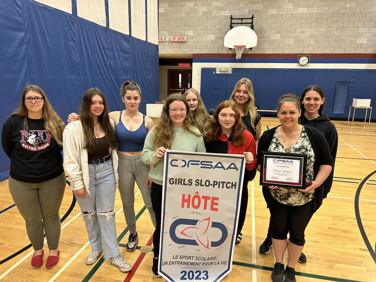 Notre-Dame était l’école hôte du premier festival OFSAA Slo-Pitch. Merci à tous ceux et celles qui ont contribué à l’organisation de ce festival. @OFSAA