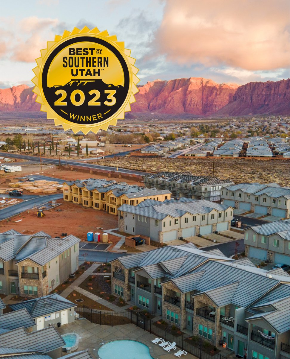 Visionary_Homes's tweet photo. We're excited to announce that we've won the Best of Southern Utah award for 2023!! 🎉 We want to congratulate our southern Visionary team and trades who help make this happen. Thank you all! 
#newhome #visionaryhomes #stgeorge #stgeorgeutah #homes https://t.co/ZQ8xRAMajz