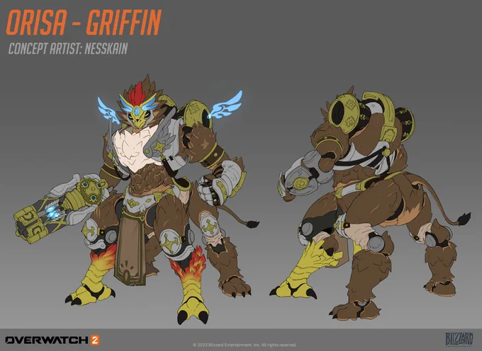 Orisa Griffin skin I did for OW season 5!