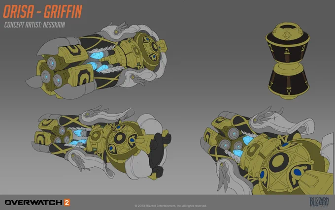 Orisa Griffin skin I did for OW season 5!