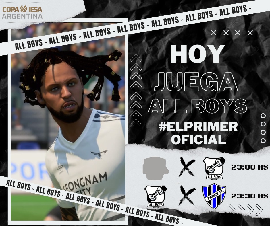 AllBoys_eSports's tweet photo. #IESA | #FIFA23 | #PS4

DEBUTA FLORESTA !🏳🏴🏳

El Albo virtual hará su debut en la Copa Argentina, a continuación te dejamos el rival de esta noche 👇

#ElPrimerOficial🏳🏴🏳 https://t.co/svOYAgd5Gi