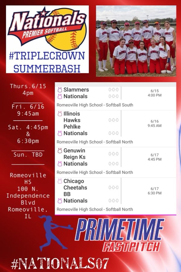 Jalese Hays (@jalese_hays) on Twitter photo Nationals are back this weekend for the TripleCrown tournament at Romeoville High school! Come check us out or watch live on GameChanger! ❤️🤍💙 <a href="/NatsPremier2025/">Nationals Premier 07</a> <a href="/Nats_Premier/">Nationals Premier Softball</a> Nationals are back this weekend for the TripleCrown tournament at Romeoville High school! Come check us out or watch live on GameChanger! ❤️🤍💙 <a href="/NatsPremier2025/">Nationals Premier 07</a> <a href="/Nats_Premier/">Nationals Premier Softball</a>