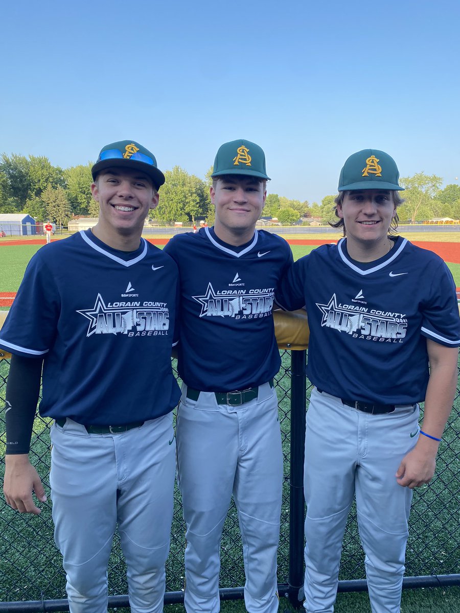 ASHSBaseball's tweet photo. Cam, Chase, and Plank at the 2023 Jim Popiel Lorain County All-Star Game #GoComets☄️ https://t.co/RxuoPv28A1