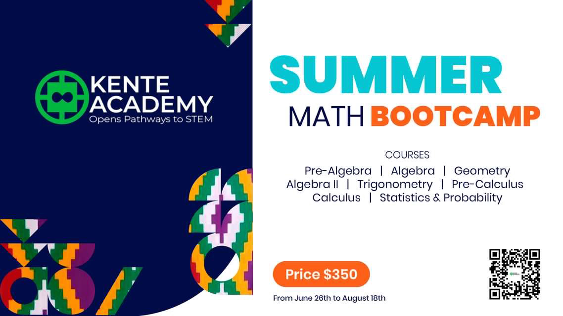 Don't forget to take the chance and enroll your child in Kente Academy's Summer Math Bootcamp! #math #middleschool #highschool #blackeducators #stemeducation #parents