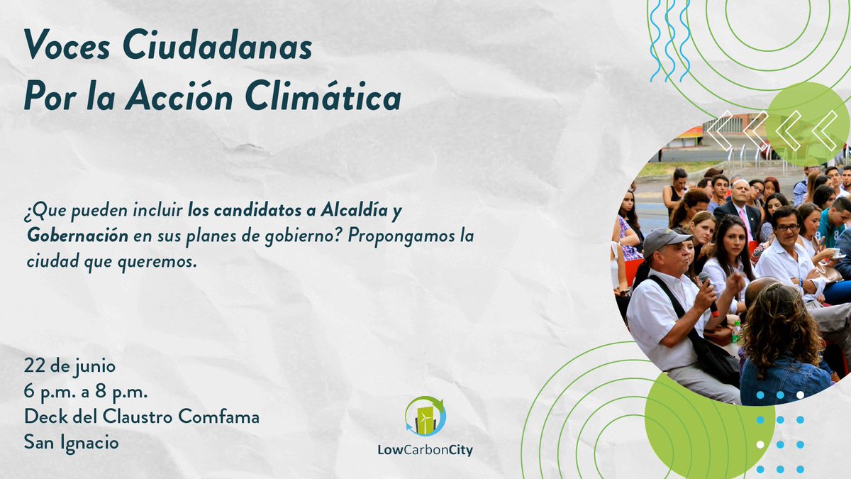 ¿Quieres aportar a la #AcciónClimática 🌎 del Valle de Aburrá? Únete a nuestro espacio Voces Ciudadanas por la Acción Climática y comparte tus ideas para que lleguen a los candidatos a cargos públicos🙋🙋‍♀️El cambio comienza contigo, ¡Participa!