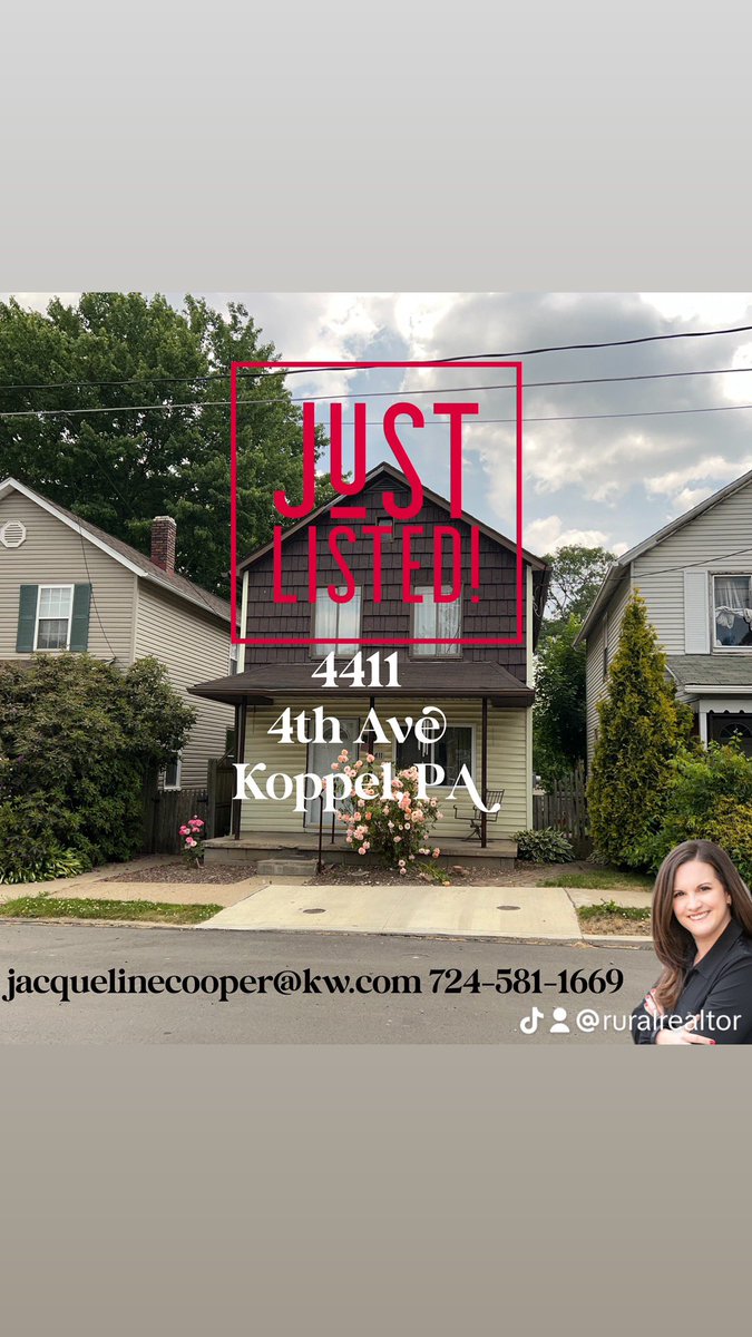 #JustListed !
For more pictures and information please visit: jacquelinecooper.kw.com/property/LST-7…

#Koppel #BeaverFallsSchoolDistrict #TigerCountry #ListingAgent #Capper #KellerWilliamsBeaver #KWCares #KellerWilliams #PittsburghNorth #WesternPennsylvania #FirstTimeHomeBuyers #USDAEligible