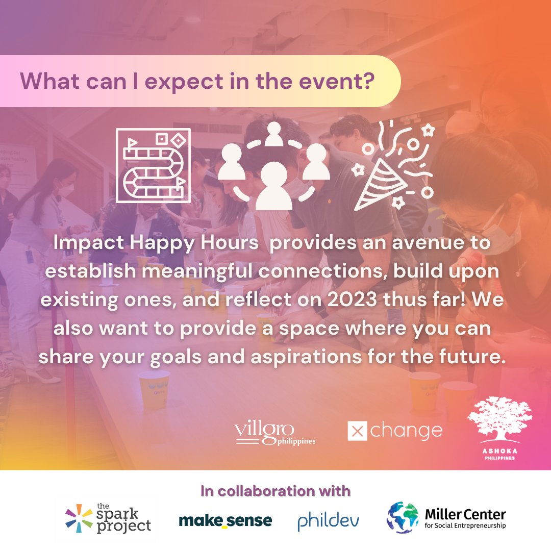 🔔 Ready to connect?  The most anticipated event in the Impact Community is in two weeks! 🥳   

See you on June 26, 5:00 - 8:00 pm at KMC One Ayala! 🤩  RSVP here 👉🏽 bit.ly/IHH-June2023