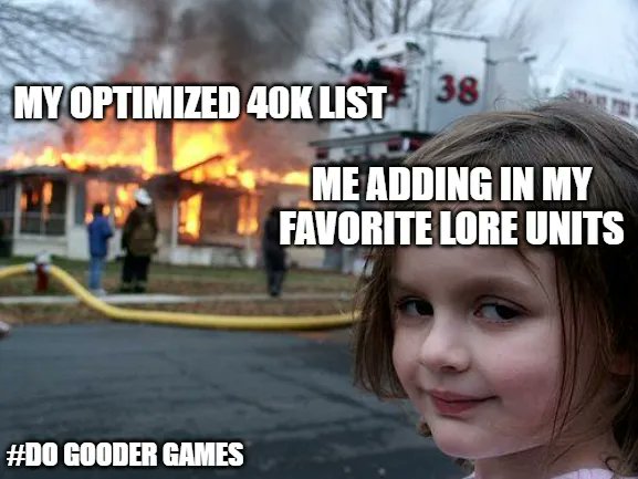 DoGooderGames's tweet photo. A strong army is good, but cool army is always better. What are your favorite fluffy units?
Meme Monday, but on Wednesday
How do you game? #howdoyougame
#mememonday #dogooder #dogoodergames #dogoodergamescafe https://t.co/3qE2yTDhQe