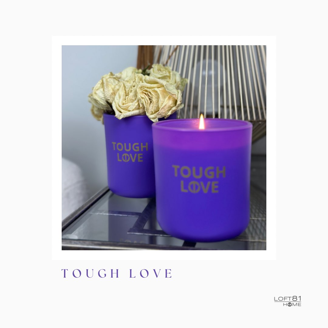 loft81home's tweet photo. Through the trials and challenges, TOUGH LOVE can  been our guiding light, illuminating the path of growth and resilience. Like a candle's flame, it flickers with strength, casting shadows that push us to face our shadows and embrace transformation.
#toughlovebyloft81home https://t.co/vE0qBDr797