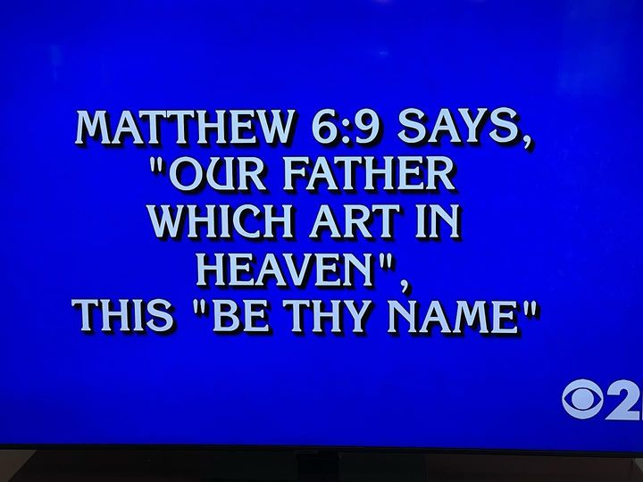 Not one contestant on Jeopardy last night knew the answer to this.....

Are you waking up yet?