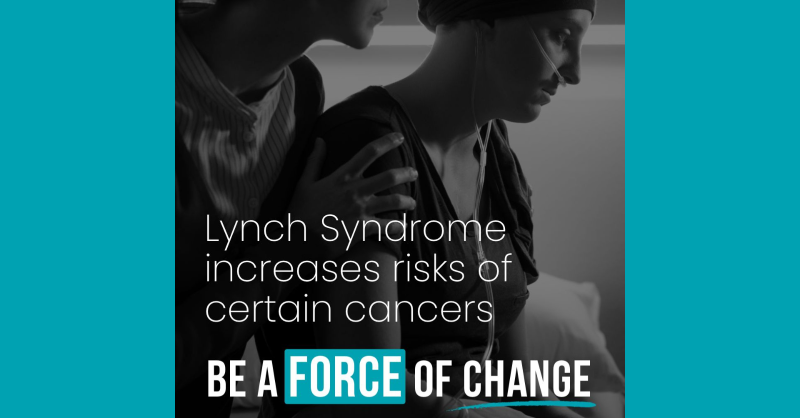 FacingOurRisk's tweet photo. β€οΈ Did you know that #Lynchsyndrome increases a personβs risk of certain cancers? Thanks to research & advocacy from orgs like FORCE, previvors & survivors are getting access to care & coverage they need. Donate today to help make #hereditarycancer history. #BeAFORCEofChange