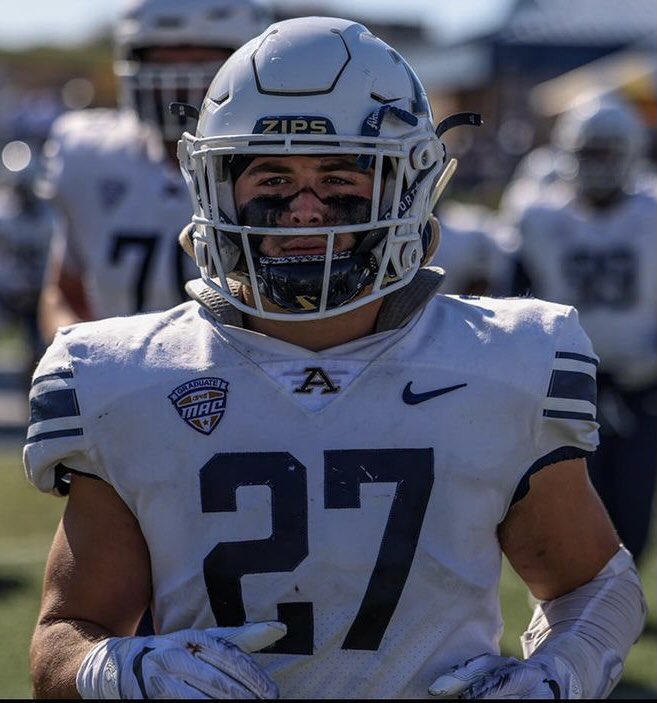 Mike Bowman (@mobozzen) on Twitter photo Alan M. “Bubba” Arslanian, Jr. <a href="/bubba_licious27/">Bubba Arslanian</a> Team Captain
Akron Zips <a href="/ZipsFB/">Akron Football</a>
2018 thru 2022 career stats
🔹Solo Tackles (187)
🔹Assisted tackles (195)
🔹Total Tackles (382)
🎓 Graduate student
🏆 Wuerffel nominee
Excelled in wrestling, baseball,
weight room, & the classroom Alan M. “Bubba” Arslanian, Jr. <a href="/bubba_licious27/">Bubba Arslanian</a> Team Captain
Akron Zips <a href="/ZipsFB/">Akron Football</a>
2018 thru 2022 career stats
🔹Solo Tackles (187)
🔹Assisted tackles (195)
🔹Total Tackles (382)
🎓 Graduate student
🏆 Wuerffel nominee
Excelled in wrestling, baseball,
weight room, & the classroom