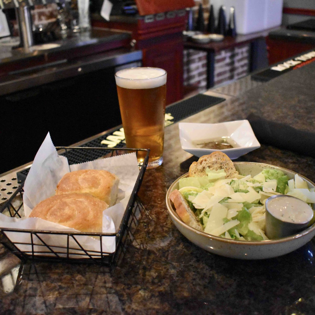MonisOKC's tweet photo. The spread to help get you through the rest of the week🍻

#monisokc #monisfromscratch #scratchkitchen #scratchmade #breadroll #scratchbread #draftbeer #drinklocal #drinkresponsibly https://t.co/j437KML17x