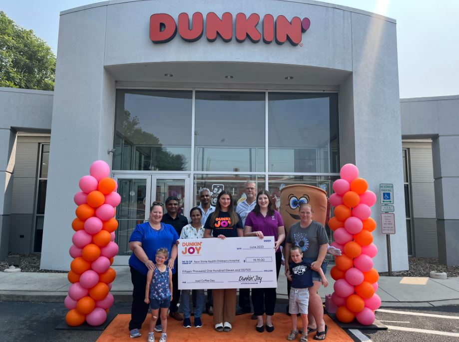 The treats you enjoyed on Iced Coffee Day at Dunkin' are helping to bring JOY! The Dunkin' Joy in Childhood Foundation has donated more than $15,000 to Children's Miracle Network Hershey to help fund accessible summer camps throughout the state! #BringJoy