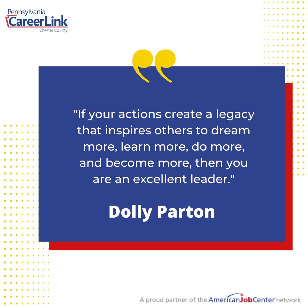 Excellent leaders inspire excellence. #DollyParton #WisdomWednesdays