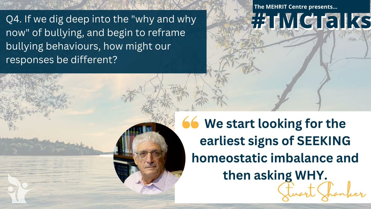 Self_Reg's tweet image. #TMCTalks
&quot;We start looking for the earliest signs of SEEKING homeostatic imbalance and then ask WHY.&quot; @StuartShanker
