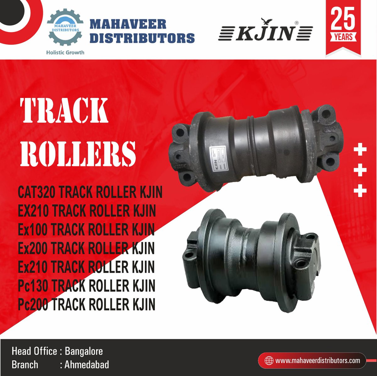 All types of Track Rollers are available here at the best price!!!

Order & Inquiry and reach us☎️ 9686495522 mahaveerdistributors.com

#ConstructionSupplies
#ExcavatorAccessories
#UndercarriageComponents
#IndustrialMachinery
#TrackSystem #trackroller #trackrollers #TrackPower