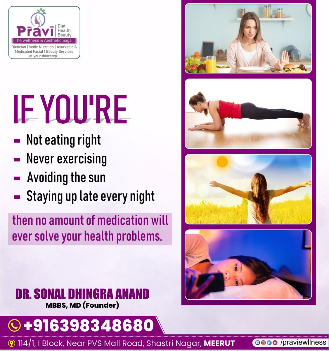 pravi_wellness's tweet photo. 👉𝐈𝐅 𝐘𝐎𝐔'𝐑𝐄
* Not eating right
* Never exercising
* Avoiding the sun

#praviwellness #kidney #kidneyprotection #bloodsugar #cholesterol #omega #bestfoods #healthyfood #disease #summerweather #heat #fruits #Foods #dairyproducts #leanprotein #nutrition #tips #Vegetables https://t.co/aLDoeHDB1W