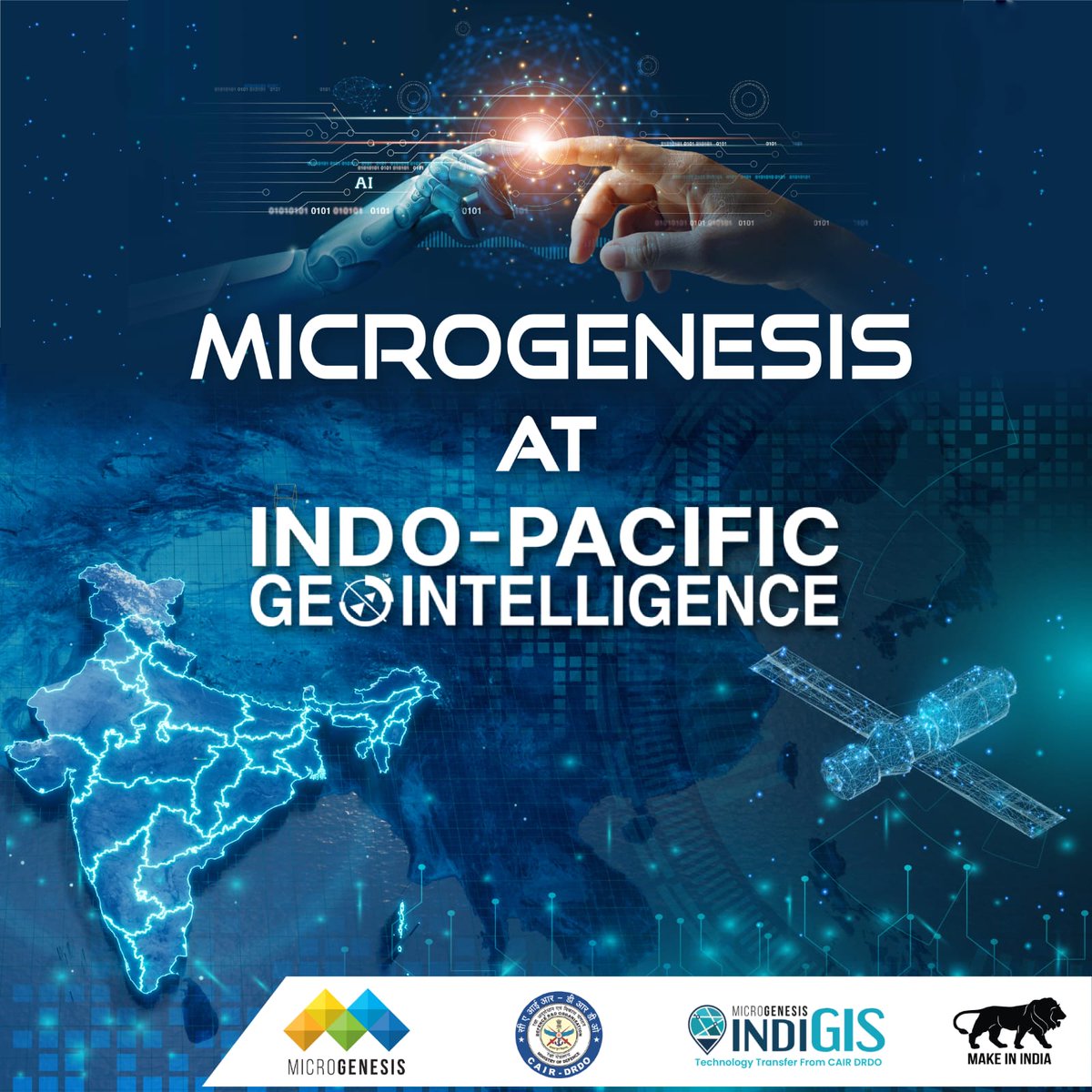 Mgtechsoft's tweet photo. 🙌 Thank you to all who joined us at #IndoPacificGeoIntelligence2023 in New Delhi on June 6th-7th. We showcased our Indigenous GIS technology, #INDIGIS, &amp; customized #ROS solutions for Defense.

Let's explore exciting possibilities together by reaching us at info@mgtechsoft.com https://t.co/x5xPBNNkNj