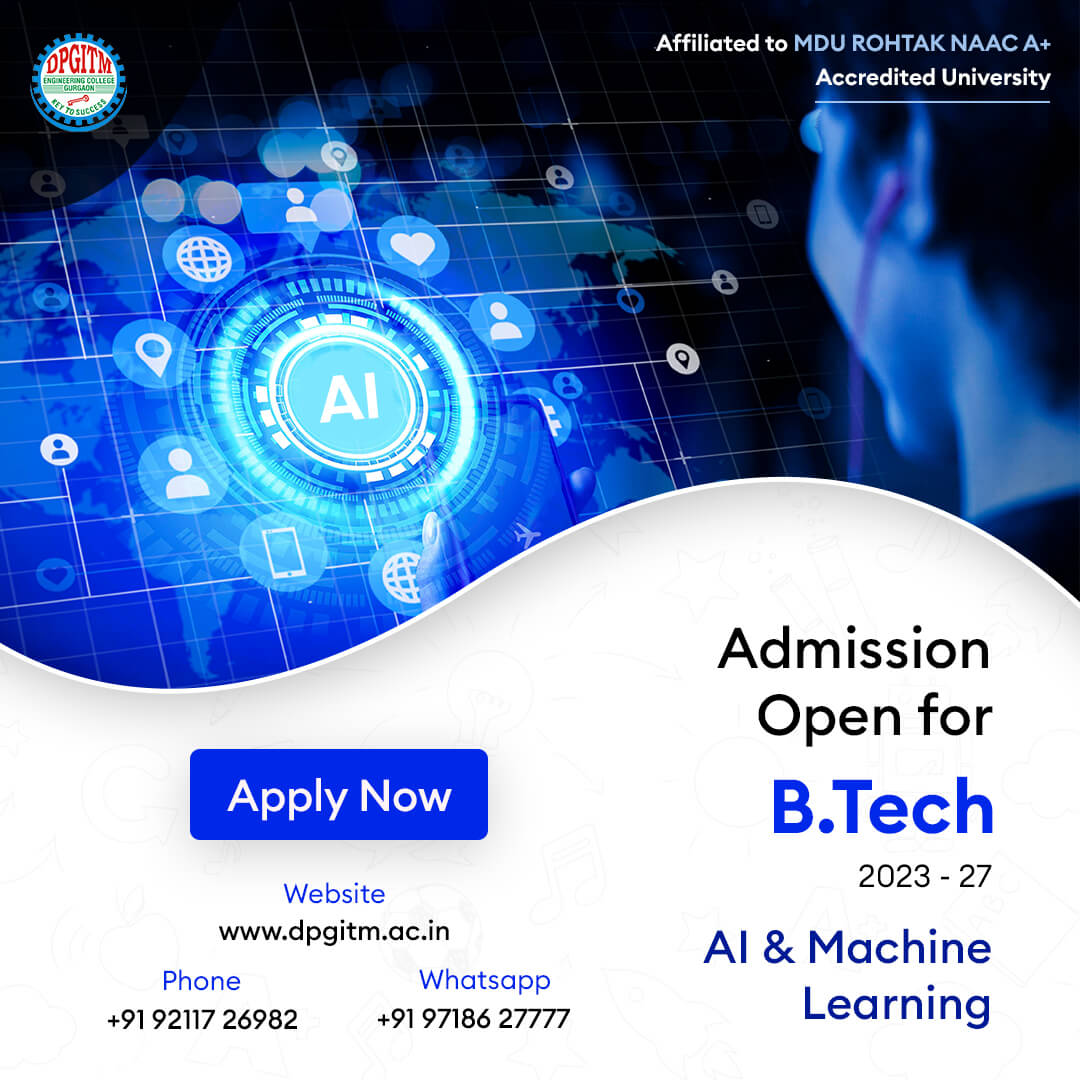 #skills and knowledge required to excel in the tech-driven world of Industry 4.0 revolution. Apply now: dpgitm.ac.in
 
#btech #btechadmission #admissions2023 #collegeadmissions #gurgaon #engineering #aicourse #bestcollegeingurugram #bestengineeringcollege