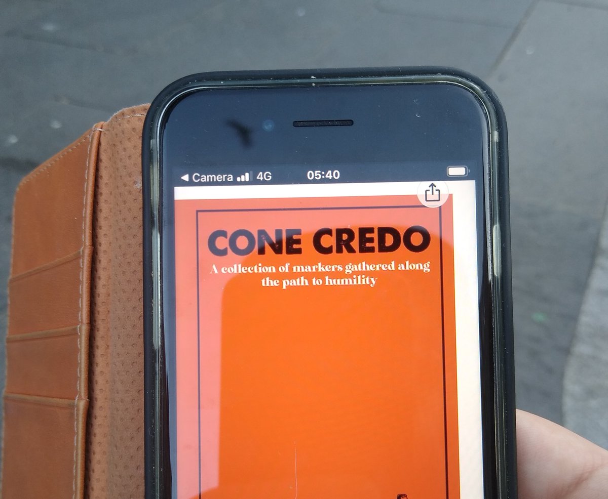 glasgowmixtape's tweet photo. The QR code leads to an Amazon book titled 'Cone Credo' by an author called Glenn Amico 

'A collection of markers gathered along the path to humility'

Feel like I've entered some Banksy wormhole

#banksyglasgow #banksycutandrun https://t.co/ZXwgyKPrQ0