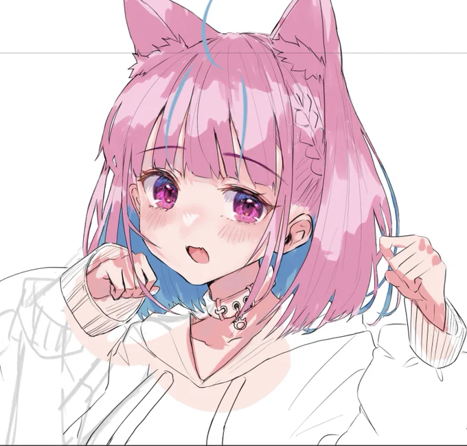 原稿進捗その1 あくたんにおかゆんの服