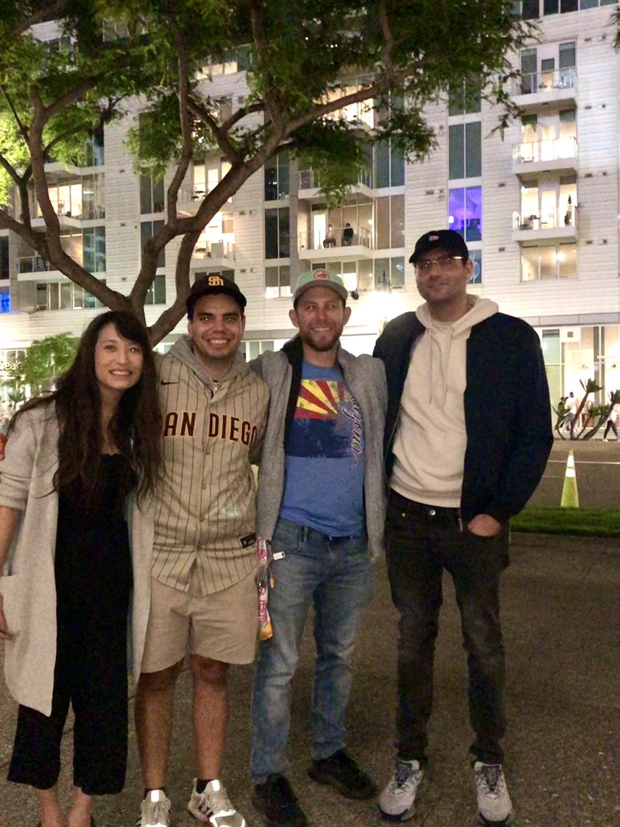 @UCSDBodyRad & #radres run-in at @PetcoPark ⚾️! We heard R2 Luis was able to convince our body fellow Kyle that the San Diego @Padres is the best MLB team!