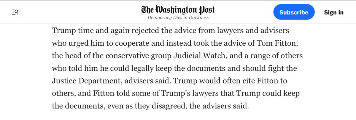 MsPacNWer's tweet image. #TomFitton …his “advisor”…😆😆.

@TomFitton ONLY has a B.A. degree in English.😆
He graduated from high school in 1986; got a bachelor's degree in English; joined JUDICIAL Aug 1998. That’s his ONLY claim to fame: an English grad proficient in propaganda. washingtonpost.com/national-secur…