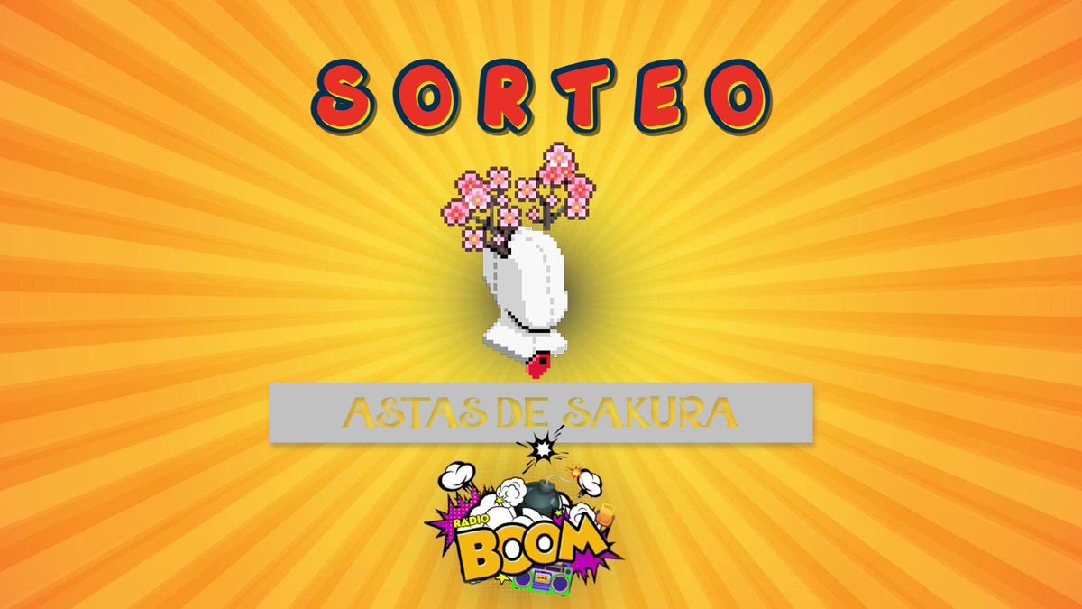 Nadiarivera66's tweet photo. 🎁SORTEO ASTAS DE SAKURA🎁
                 ✨1 GANADOR✨

Requisitos:
-RT
-Seguir @RadioBoomHB + @Nadiarivera66 

Opcional: Menciona a un amix para que se lleve 20c sí resultas ganador. 💰

¡Termina en 7 días! 🍀Suerte!! https://t.co/TnpnuBtbYh