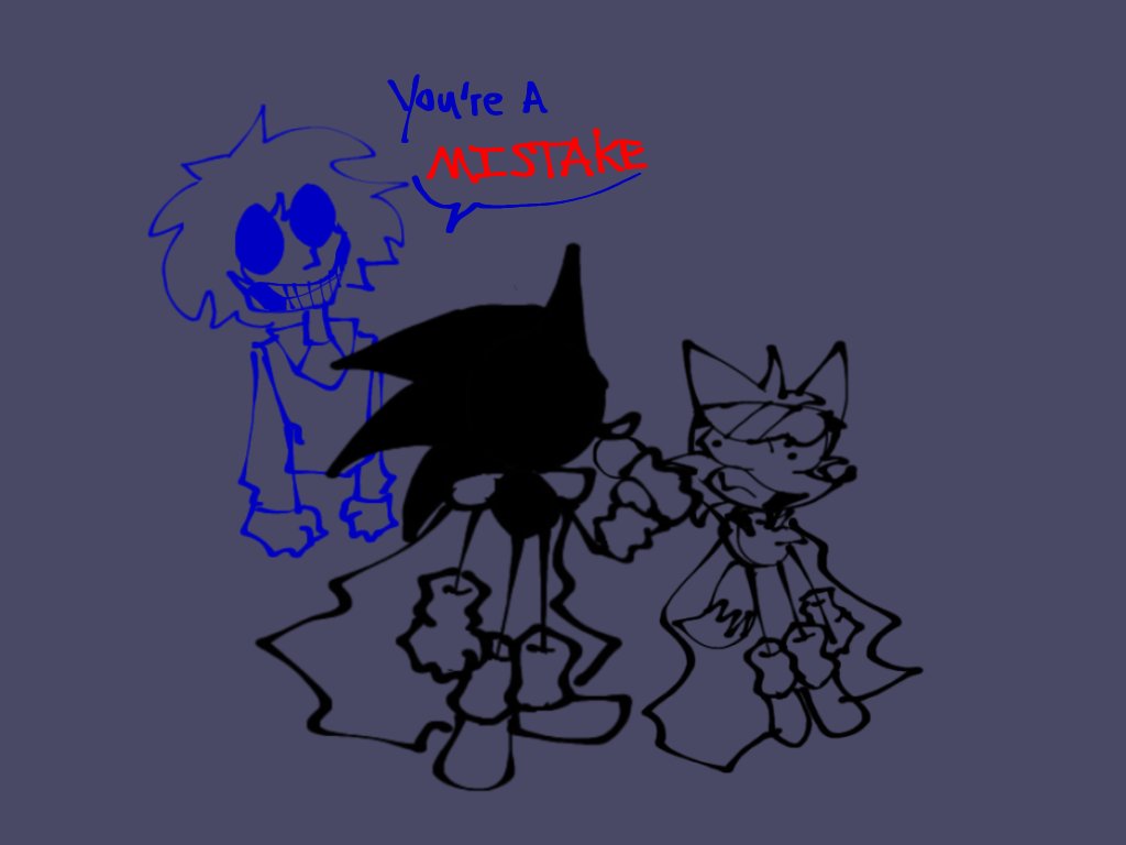 LostLos2's tweet photo. “You’re wrong! I’m an exe!”
”YOU ARE A MISTAKE.”
Doodled this before goin to sleep for work, I always thought of drawing this so here it is!
#acrosstheEXEverse #Kosetsu https://t.co/L8nFPKf3kK