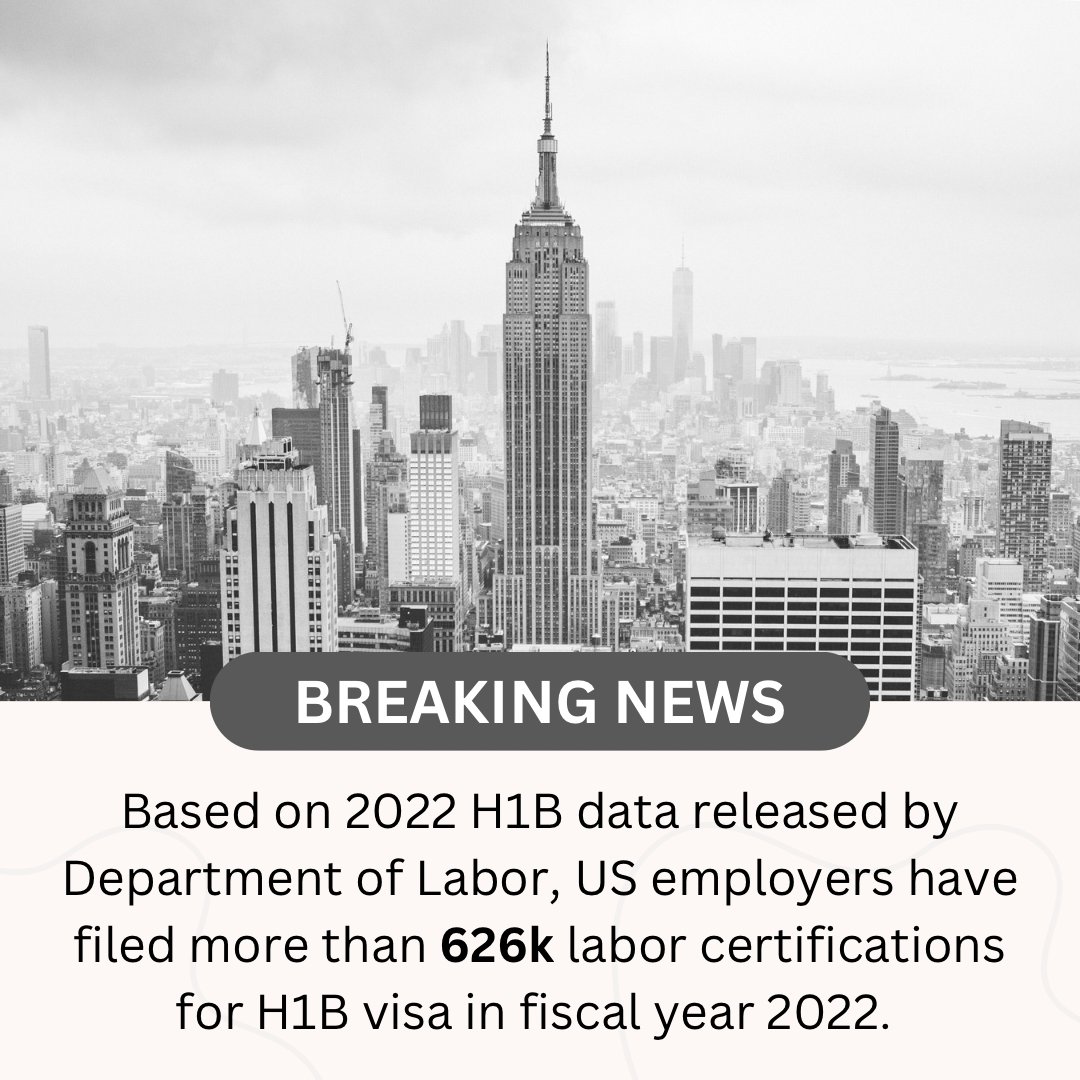 More than ever! Don’t miss your turn for the next H1B round!

#H1Bjobs #H1B #H1Bsponsorship #H1Bvisa #H1Bvisasponsorship #USimmigration #USvisas #VisaUSA #workinusa #jobsinusa #usajobs #movetousa #workintheusa