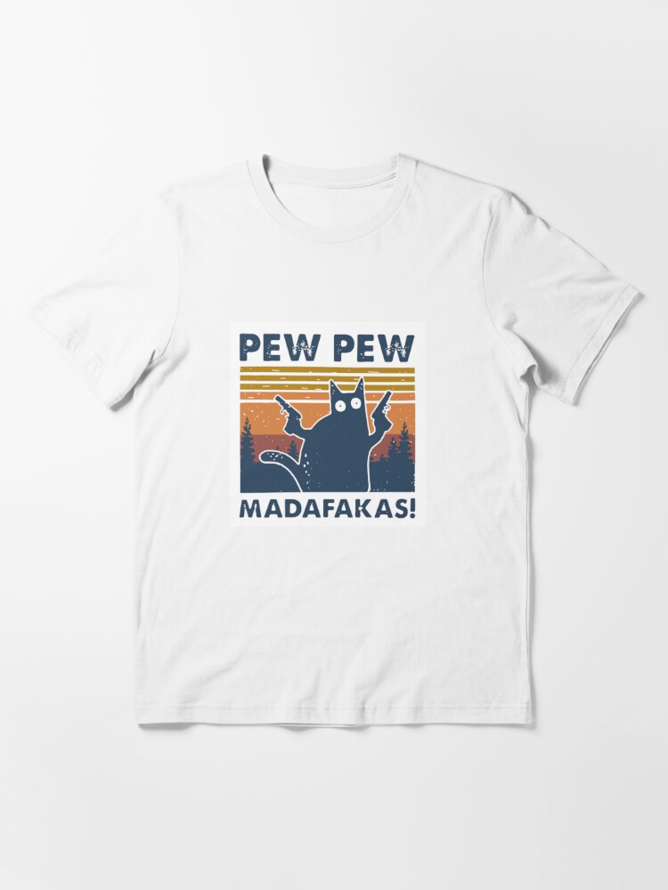 I may look cute and cuddly, but don't mess with me.👊🏻👀 #pewpewmadafakas #catpower Get it 🛒 propertee.space/pew-pew-madafa…