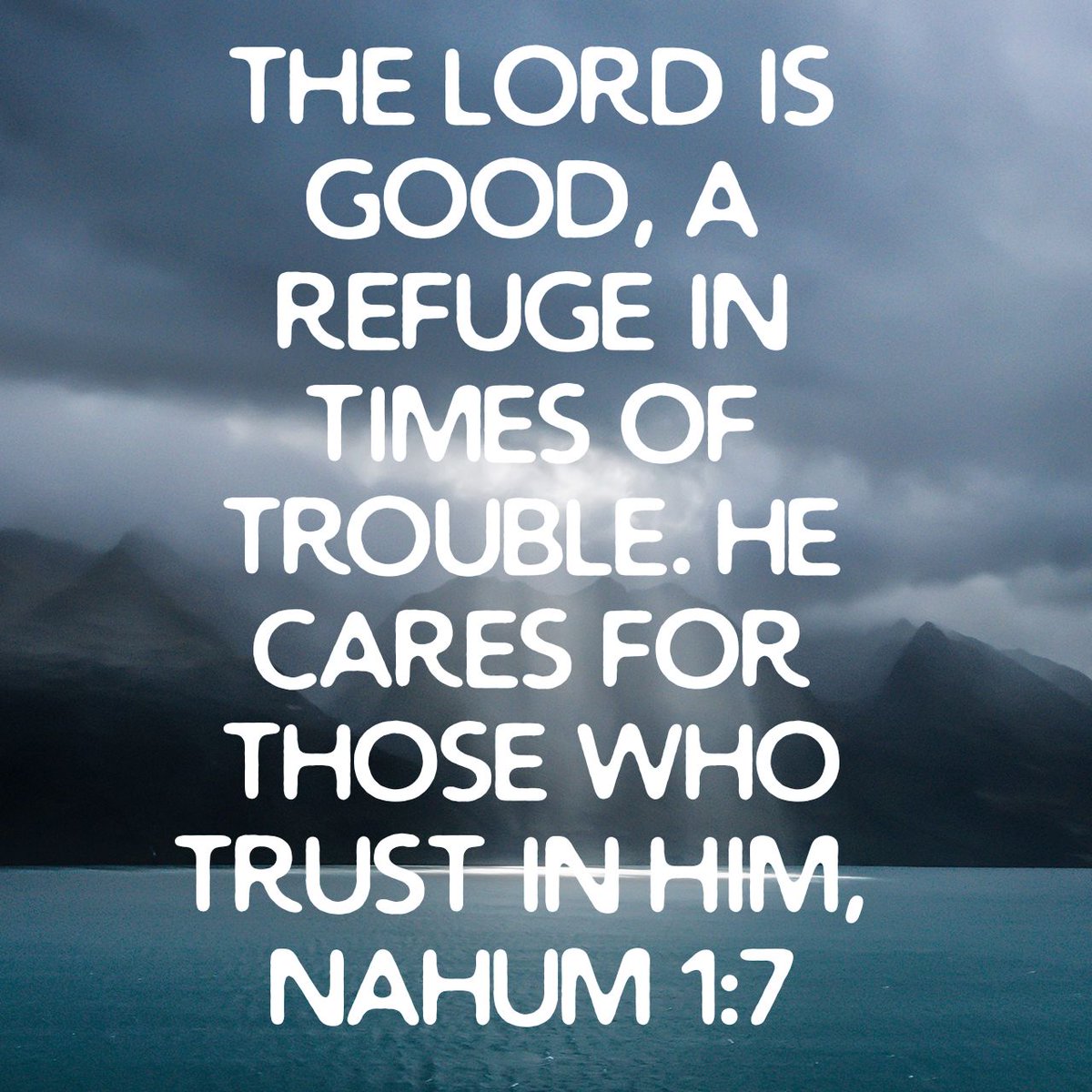 jdbagby70's tweet photo. The Lord is good, a refuge in times of trouble. He cares for those who trust in him,
Nahum 1:7 NIV

https://t.co/gf2kWEP1Bi https://t.co/71h2eoXyXq