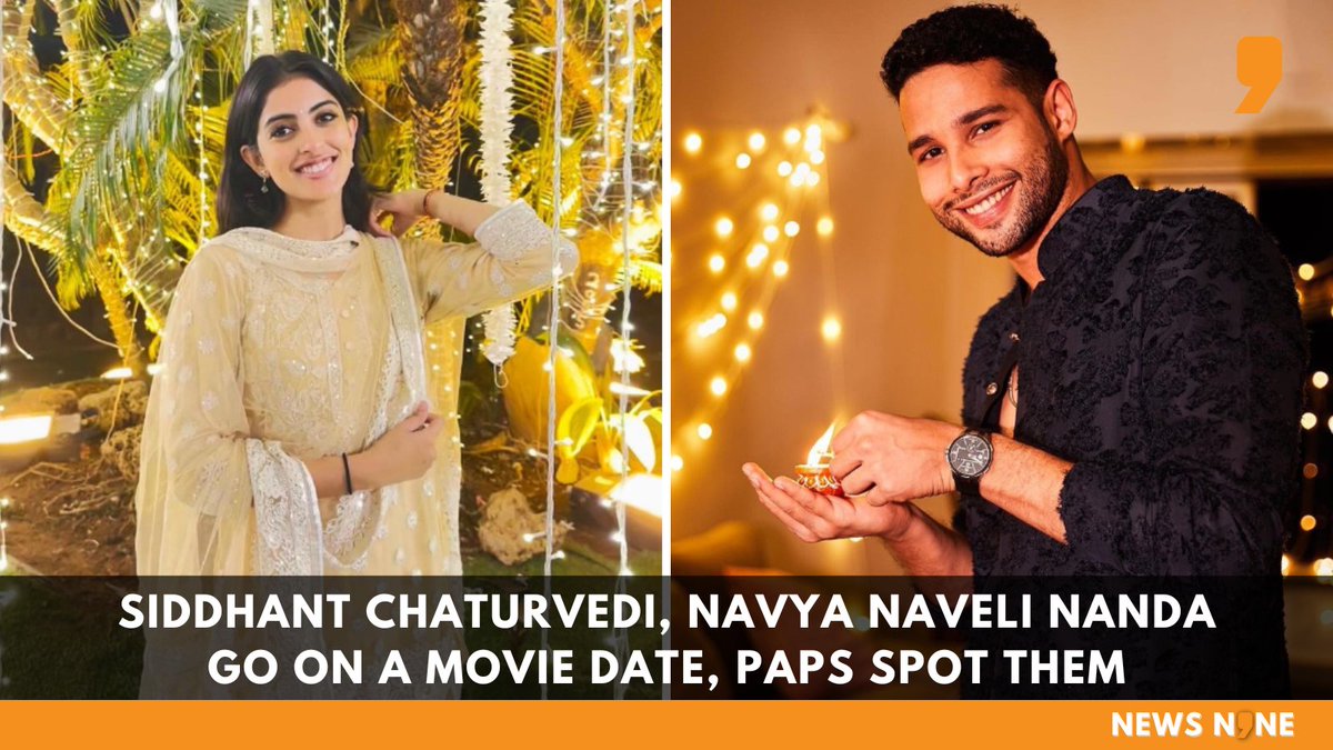 #SiddhantChaturvedi was wearing a white tee and black trousers in the video, which was posted on Instagram by a #paparazzi. He was wearing a face mask. #NavyaNaveliNanda wore a white top and black trousers to match him.

news9live.com/entertainment/…

#Bollywoodnews #EntertainmentNews