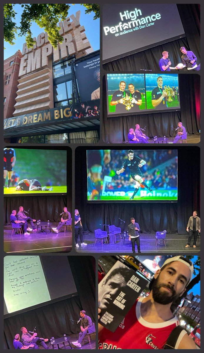 A great and inspiring evening listening to <a href="/DanCarter/">Dan Carter</a> &amp; High Performance last night. Thanks gents 👏🏼💪🏼 Looking forward to giving #TheArtOfWinning a good read. 📖