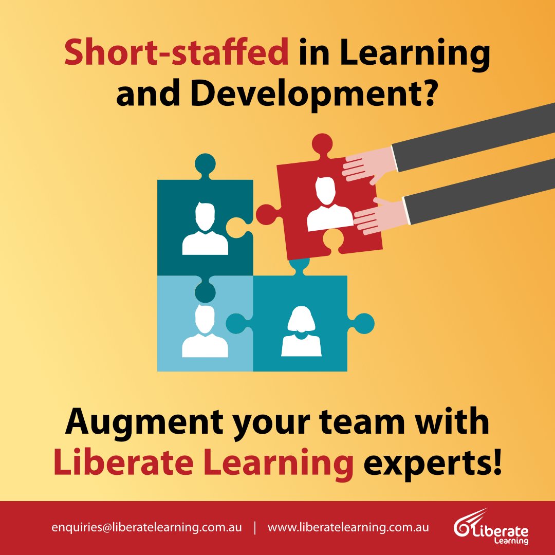 If you are, like many organisations, suffering from the fact that you cannot find good people for your L&D team, we hear you.

At times like these, it makes sense to augment your team with our #learninganddevelopment experts.

#learninganddevelopment #teamaugmentation #Training
