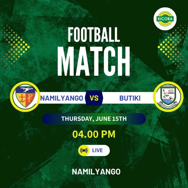 Bugomafc's tweet photo. …And it’s match day 🏆⚽️

Our comrades at @kiiracollege travel to Mukono District this Afternoon for the #FufaTvCup return leg aganist Namilyango College.

The visitors were 2-1 winners in the reverse fixture at KCB.

Let’s ALL GO &amp; support our boys 💚✅

#Bugomafc #NGOKCB https://t.co/KEAs3Fmiza