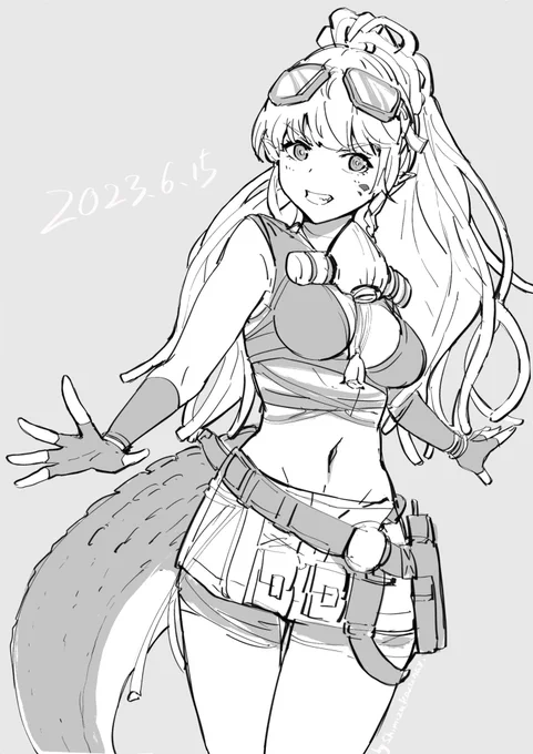 落書き🐊