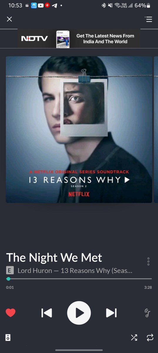 kashishmeena005's tweet image. A song with zero haters 🎵  #thenightwemet #13reasonswhy