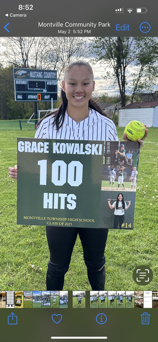 Congratulations to @GraceKowalski14 for being named 2023 Mustang Female Athlete of the year! Your softball team is proud of you! #rollstangs🐎